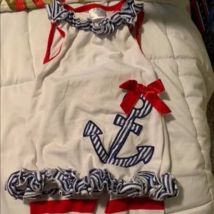 Boutique 2 piece nautical outfit
